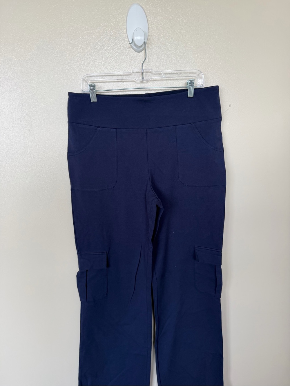 WOMEN WITH CONTROL Tall Tummy Control Boot-Cut Pant in Navy